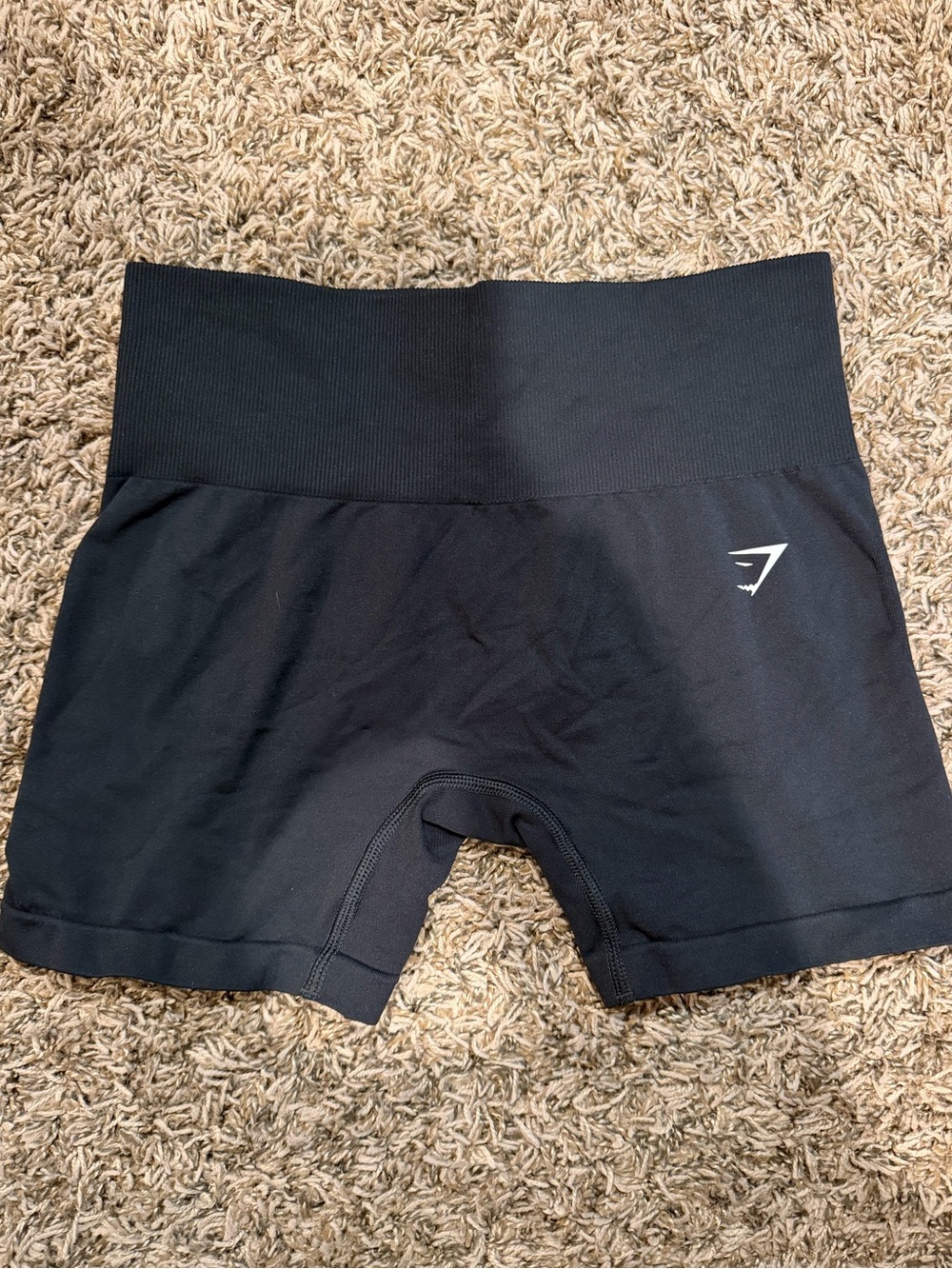 Gymshark Black High-Waist Seamless Bike Shorts